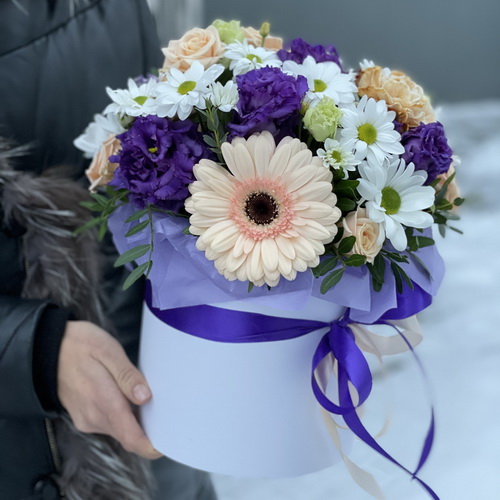 Коробка з еустоми Бурхливий спокій